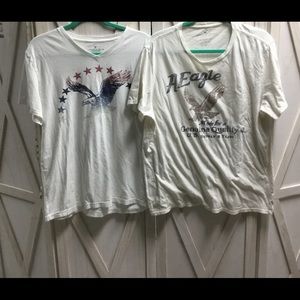 2 American Eagle Tee Shirts Size XL